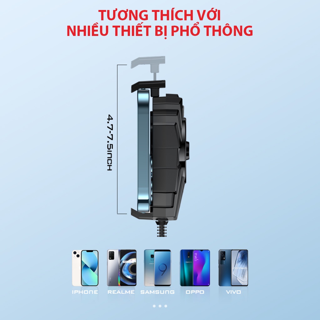 Quạt Tản Nhiệt Điện Thoại Gamen GMR01 Tản Nhiệt Nhanh Nhỏ Gọn - Hàng Chính Hãng