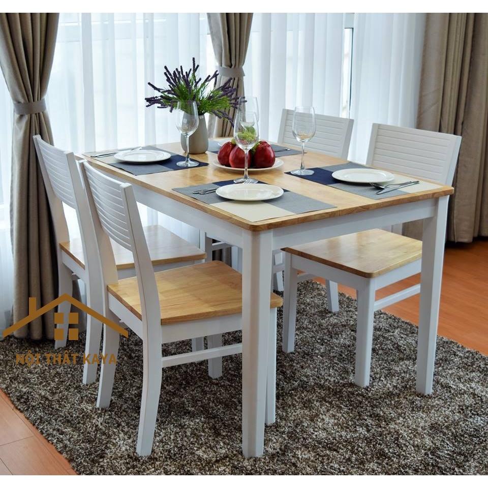 Set Bàn Ghế Ăn Rio 4 Ghế