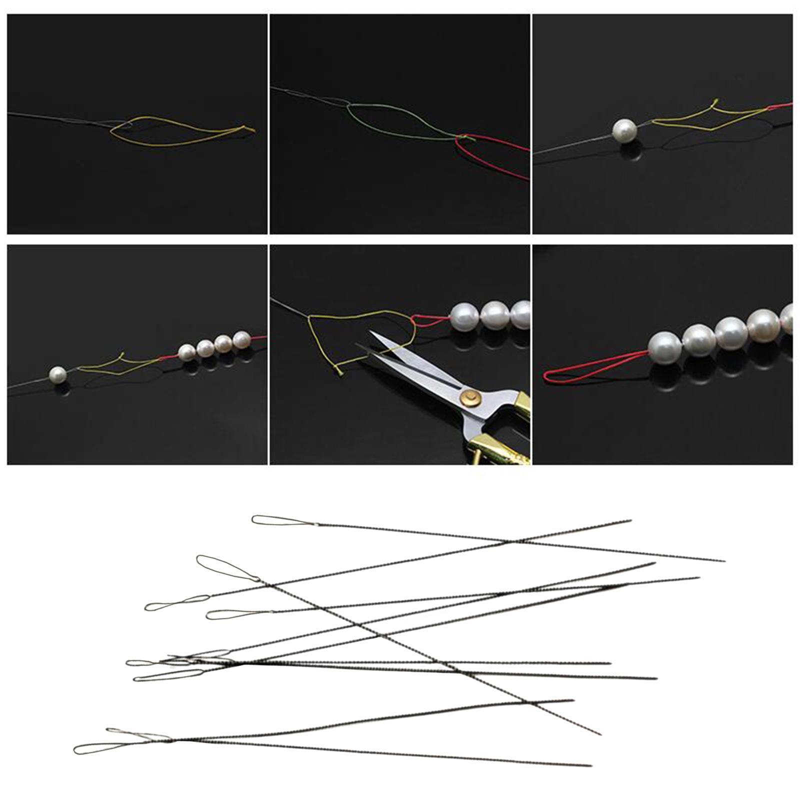10x Large Eye Sewing Beading Needles Sewing Sharp Needles, Leather Needle Embroidery Thread Needle, Iron Yarn Knitting Needles