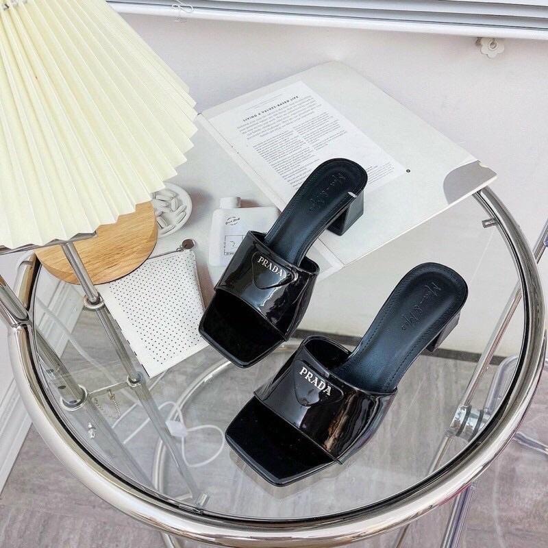 Guốc thời trang gót vuông 5cm