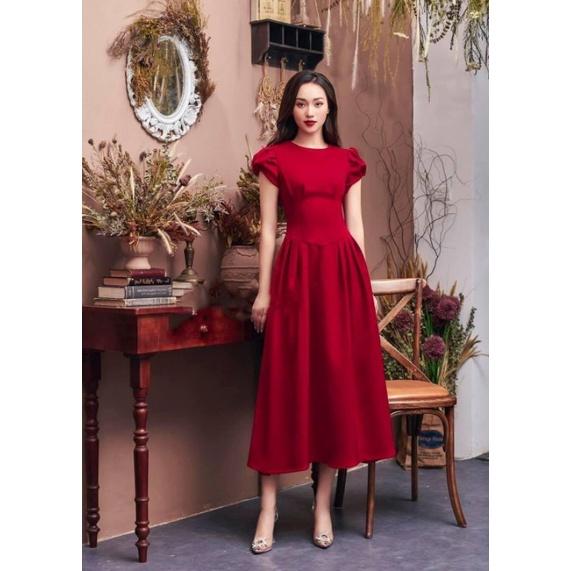 ĐẦM XOÈ TAY PHỒNG CỔ TRÒN