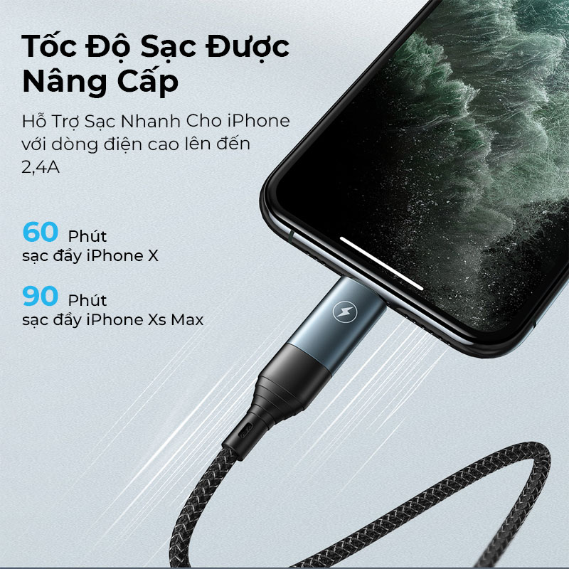 Cáp Sạc Đa Năng Nhiều Đầu 4 in 1 Remax RC-011, Đầu Sạc Type-C/Lightning/USB-A, Sạc Nhanh 2.4A, Cáp Dây Dù Siêu Bền 1.2m, Một Sợi Cáp Dùng Nhiều Thiết Bị - Hàng Nhập Khẩu