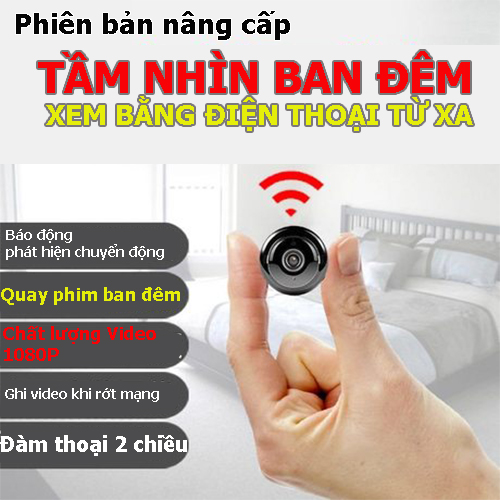 Camera Hành Trình Mini chống trộm, ghi hình Full HD 1080P, Wifi, Hỗ Trợ Ban Đêm