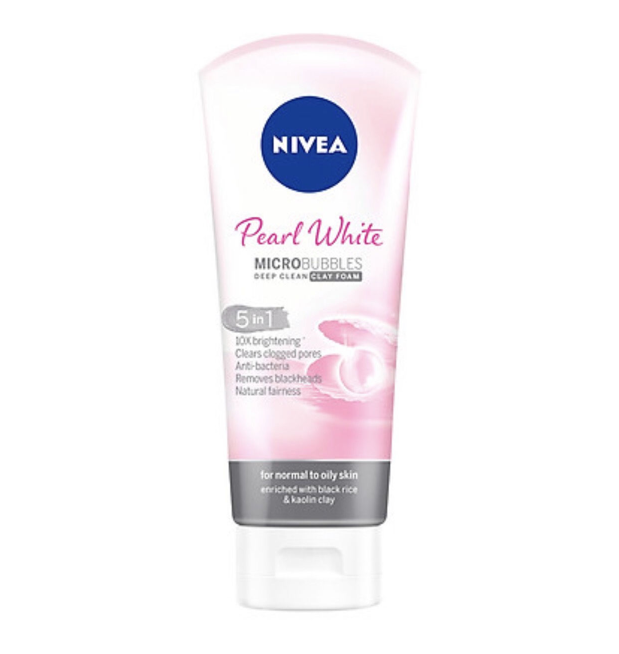 Bộ 2 Sữa rửa mặt NIVEA Pearl White Đất Sét giúp trắng da ngọc trai (100g*2)