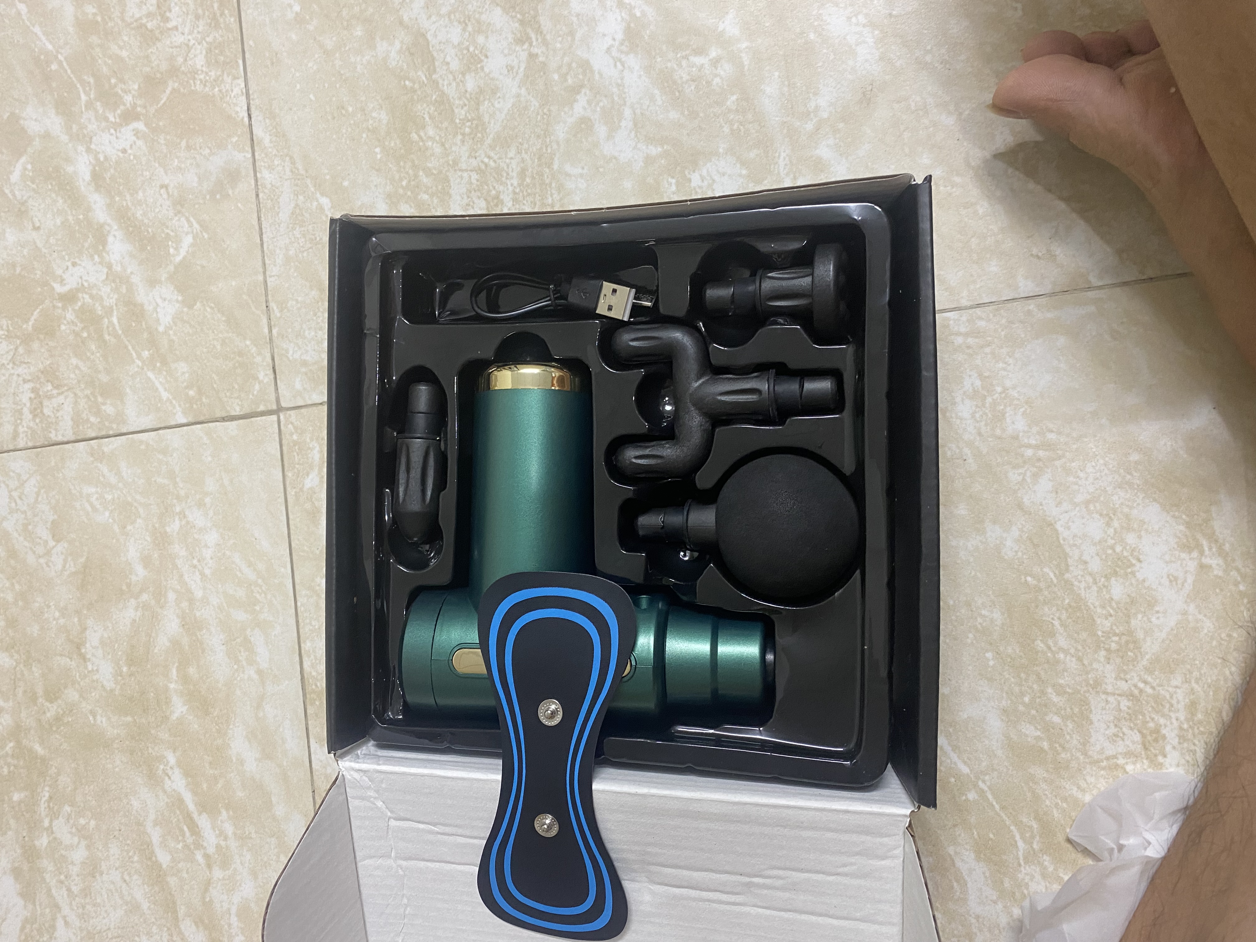 Máy Massage Cầm Tay Mini, Súng Massage Cầm Tay Mini Toàn Thân 6 Cấp Độ Chuyên Sâu Đa Năng