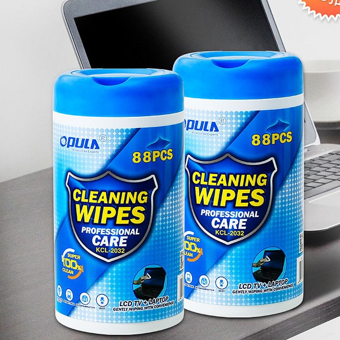 Bộ Vệ Sinh Macbook/Laptop/Lens/Máy ảnh/Điện thoại Khăn Rút Kai Cleaning Wipes Hộp 88 Khăn - Hàng Chính Hãng