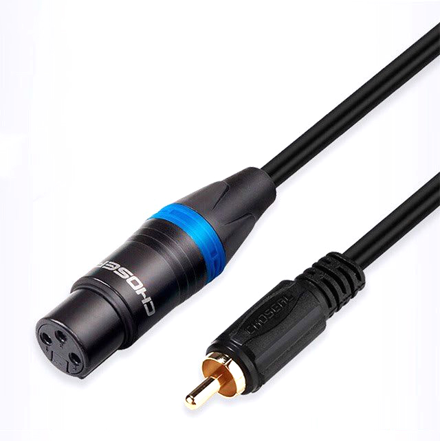 Choseal Q-388 - Cáp Âm Thanh Chuẩn XLR - RCA (1m) - Hàng Chính Hãng