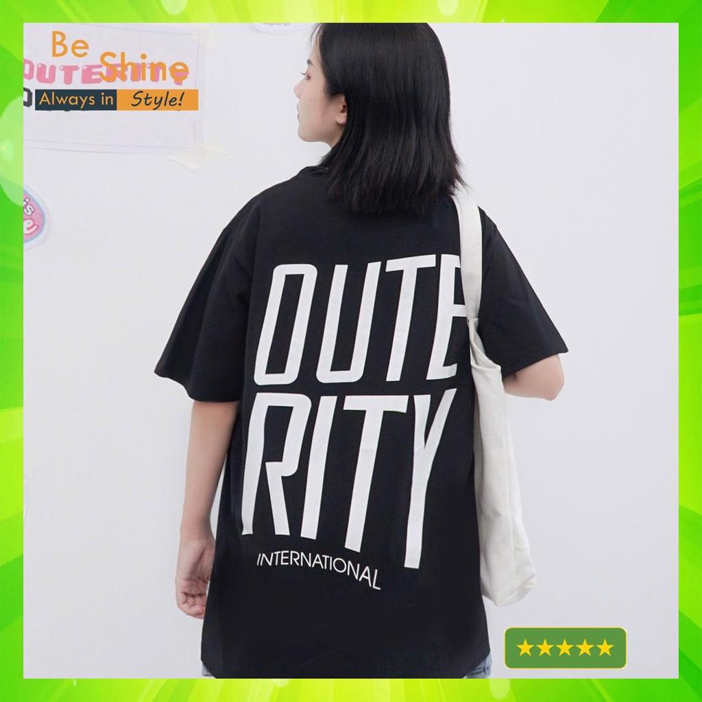 Áo Thun Unisex Form Rộng Outerity Big Logo , Áo Phông Cotton Tay Lỡ In Hình Local Brand Thời Trang - Beshine Clothing