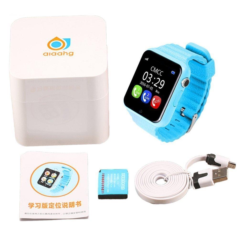 V7K Đồng Hồ Thông Minh Trẻ Em An Ninh An Toàn Màn Hình Chống Mất GPS Định Vị Vị Trí Theo Dõi Màn Hình Hiển Thị Màn Hình Chống Thấm Nước