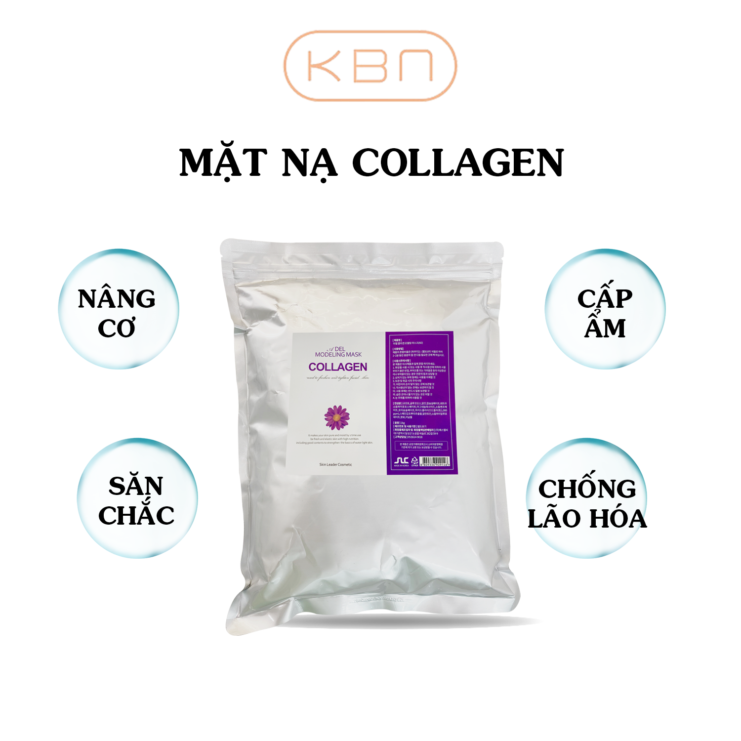 Mặt Nạ Collagen - Mặt Nạ Bột Dẻo Adel Mask Hàn Quốc (Hàng Chính Hãng)