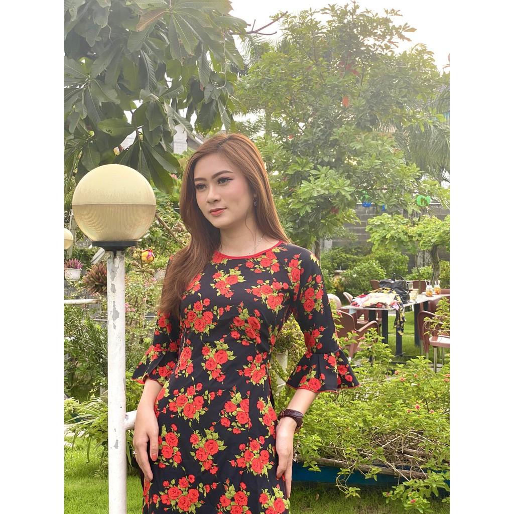 GIÁ XƯỞNG - Áo dài truyền thống in họa tiết