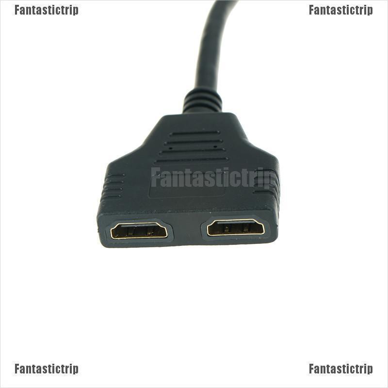 Cáp chia đầu HDMI thành 2 cổng HDMI 1080P kết nối video TV PC