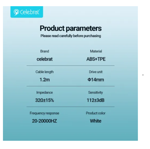 Tai nghe nhét tai có dây cổng lightning Celebrat E600 cho IOS có Mic - Hàng chính hãng