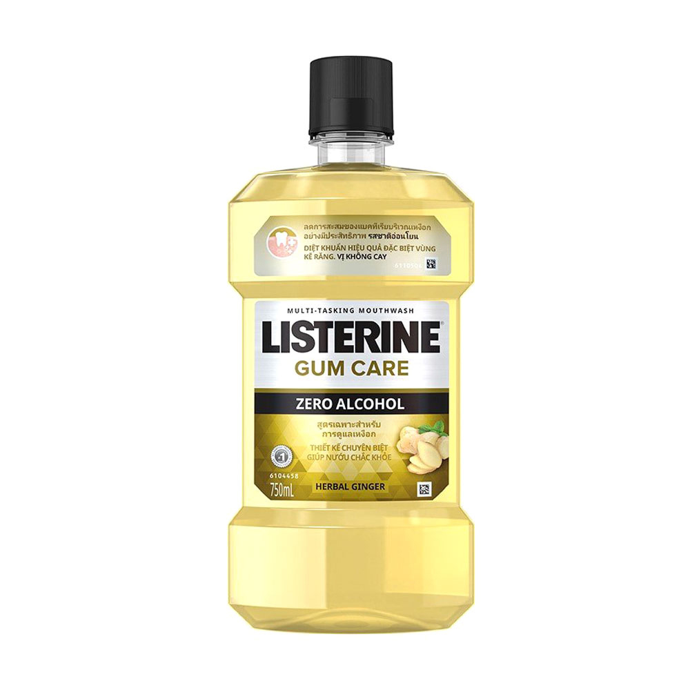 Nước súc miệng vị gừng  Listerine Gum Care (Chai 750ml)