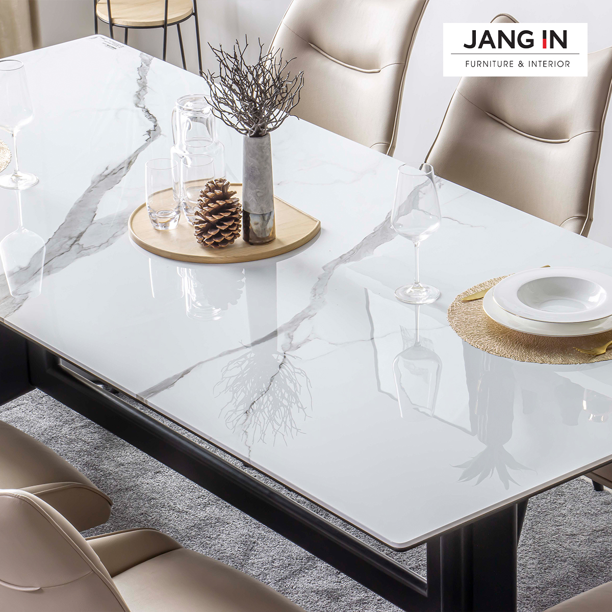 Bàn ăn 8 chỗ Ceramic_Winston 1504400001-04