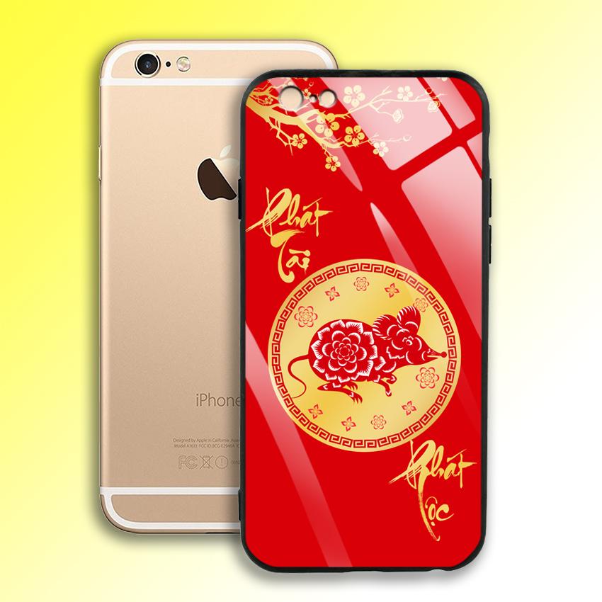 Ốp Lưng Họa Tiết Ánh Kim Vàng cho điện thoại Iphone 6 / 6S - 03001 7996 PTPL02 - Phát Tài Phát Lộc - Hàng Chính Hãng