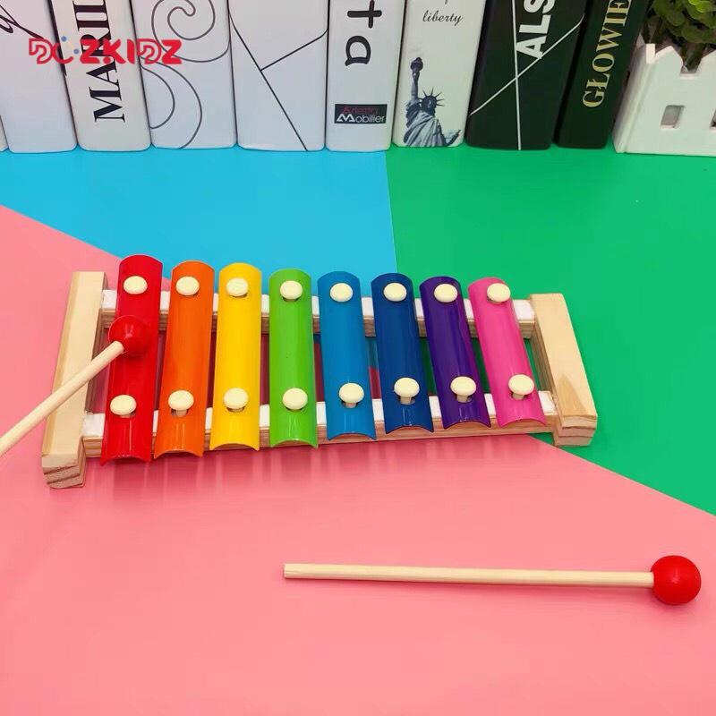 Đồ chơi âm nhạc - Đàn xylophone 8 âm bằng gỗ - DOZKIDZ