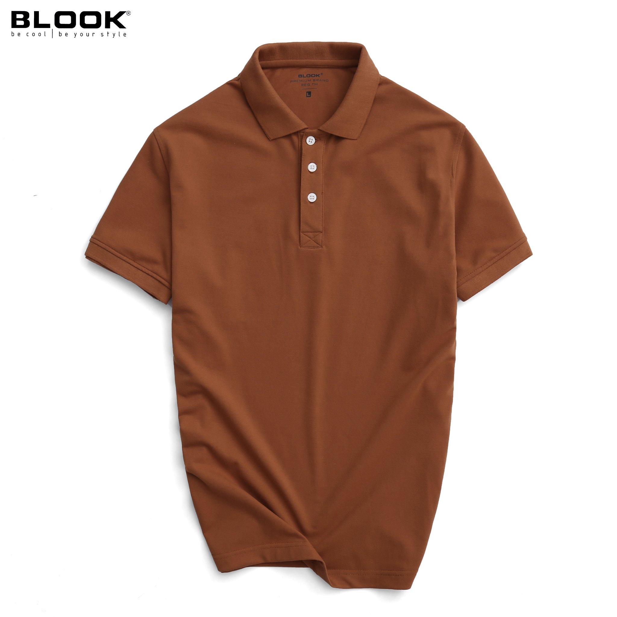 Áo Polo nam BLOOK màu mới, vải Cotton cvc chiều dày dặn, co giãn 35680