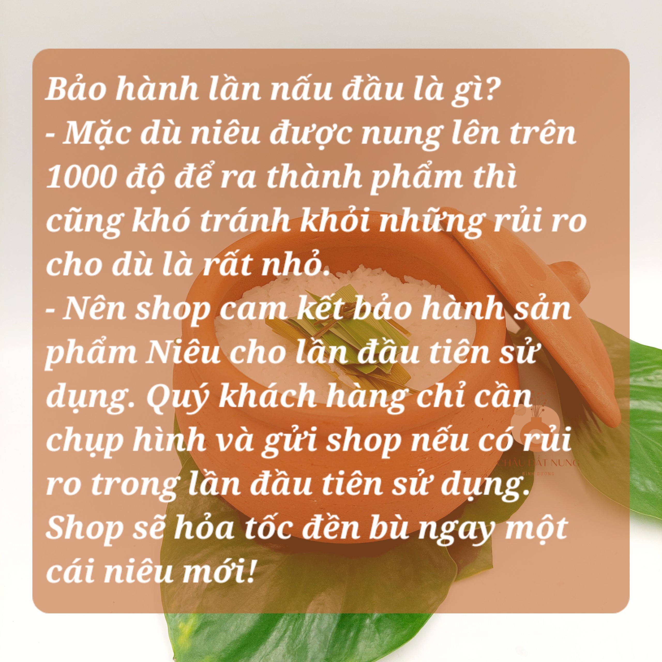 Nồi đất, niêu cơm, niêu đất, cái niêu kích thước 10cm, 11cm, 12cm