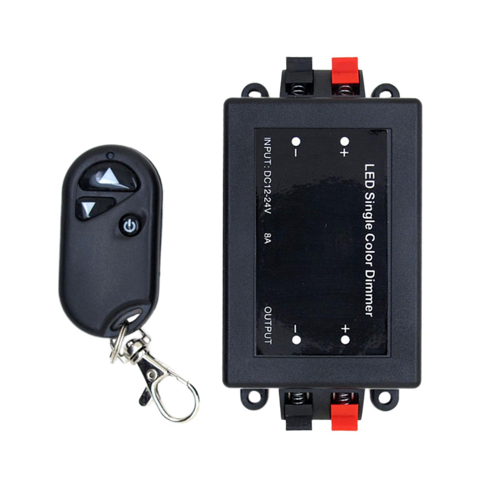 LED Single Color Dimmer Cotroller 3 Key Remote Remote Control Switch Fit for Car