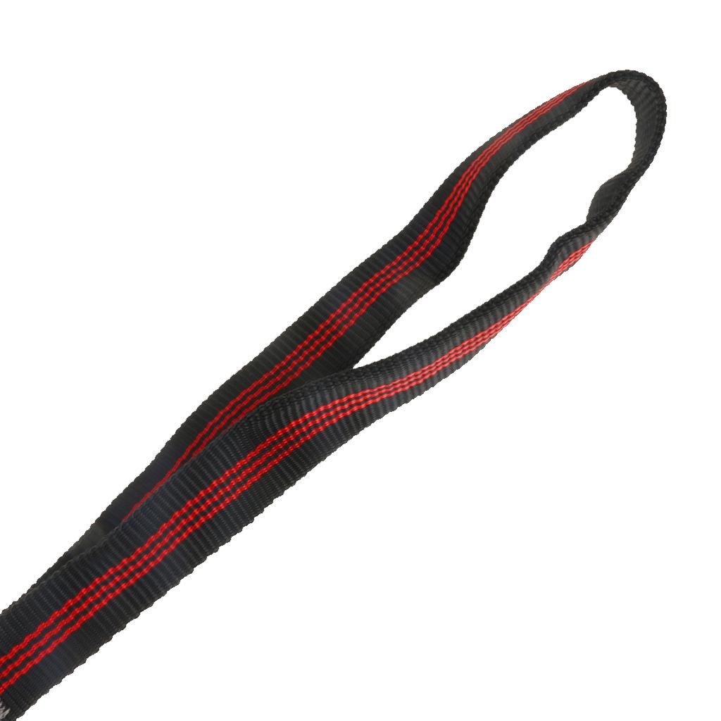 2xBlack Rock Tree Climbing Areial Yoga Daisy Chain Downhill Loop Sling 180CM