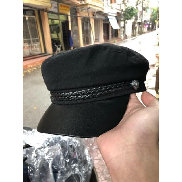 Mũ Baret/mũ nồi đen thời trang/mũ thuỷ thủ Hàn Quốc