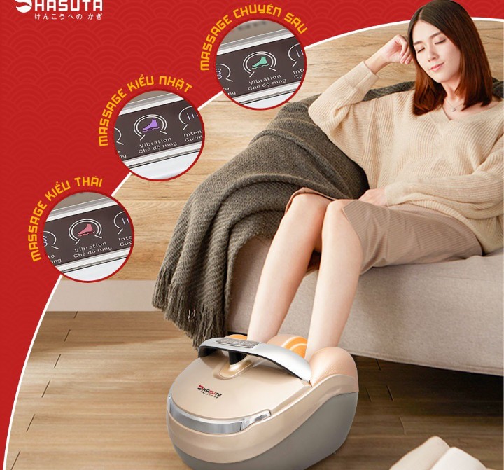 Máy massage chân Hasuta HMF-320 xoa bóp lòng bàn chân, ngón chân - Hàng Cao cấp chính hãng
