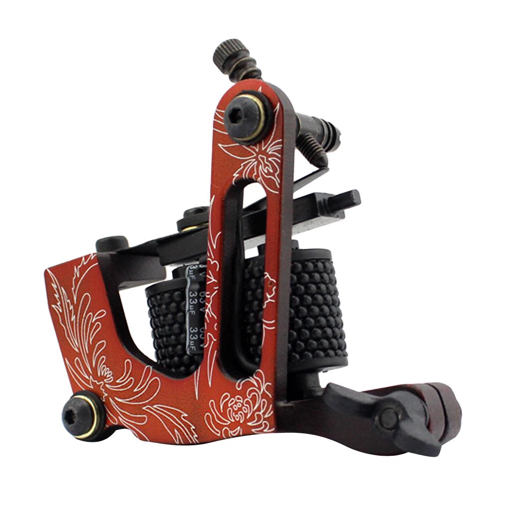 Aluminium Alloy 10 Wrap Coils Motor Tattoo Machine Gun for Liner Shader