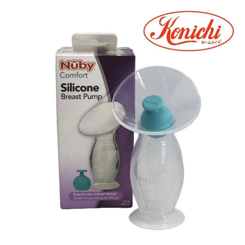 [ 50550-Nuby ] Cốc hút và hứng sữa 120ml, chất liệu Silicone cao cấp