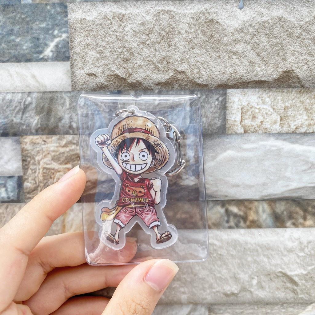 ( Mica trong acrylic ) Móc khóa in hình CHAINSAW-MAN THỢ SĂN QUỶ anime chibi dễ thương