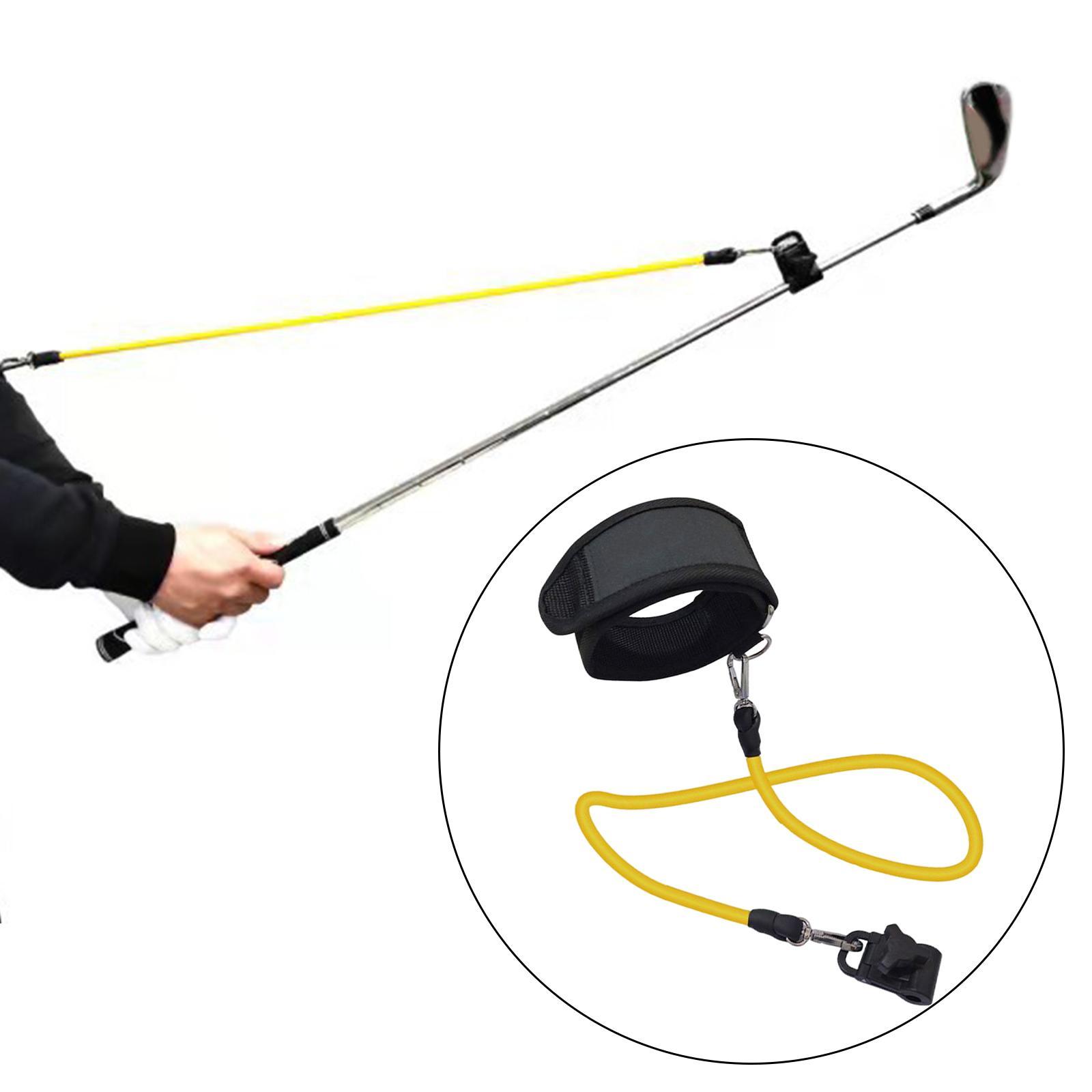 Golf Swing Trainer Elastic Resistance Rope Training Aid Indoor Outdoor