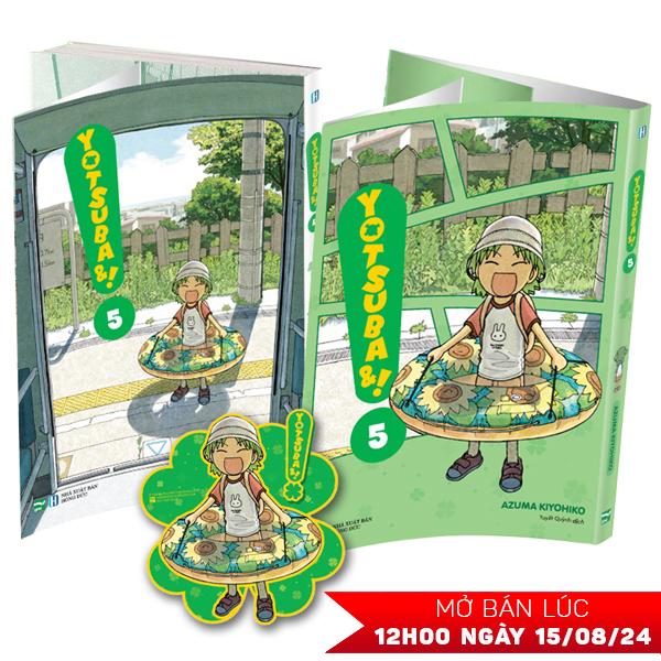 Yotsuba&amp;! - Tập 5 - Bản Đặc Biệt - Tặng Kèm Bìa Áo Đặc Biệt + Bookmark Nhựa Bế Hình Cỏ Bốn Lá