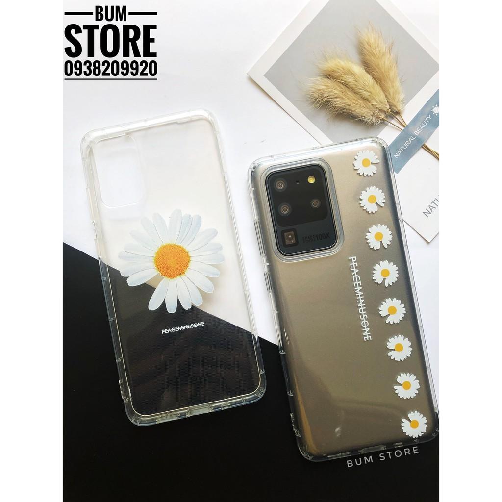 Ốp Lưng Hoa Cúc Trong Suốt Cho Dòng Samsung Galaxy S20 Plus / S20 Ultra
