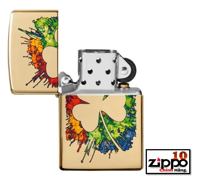 Bật lửa Zippo 49125 Graffiti Clover Design - Chính hãng 100%