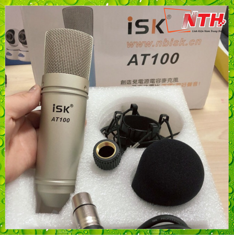 Micro Thu Âm Livestream Karaoke ISK AT100 Cao Cấp, Chất Lượng - Hàng Nhập Khẩu