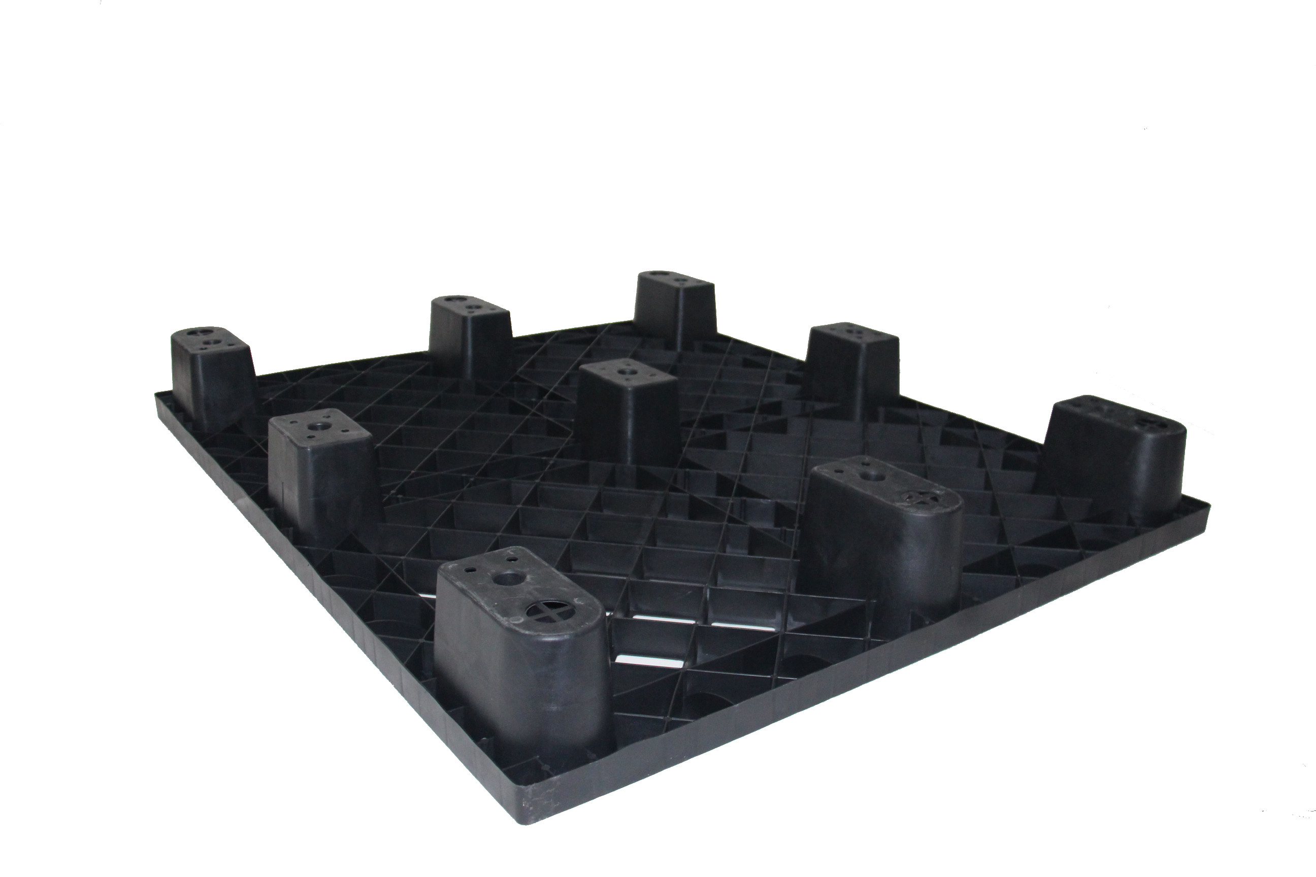 Pallet Nhựa Khôi Việt 1200x1000x140 09 chân cốc màu đen