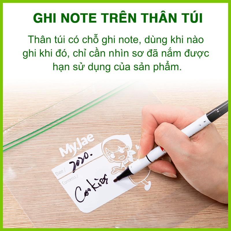 (Chọn Loại) Túi Zip PE Trong Suốt 2 Đường Kéo MyJae, Túi Bọc Đồ Ăn, Rau Củ Bảo Quản Trong Tủ Lạnh