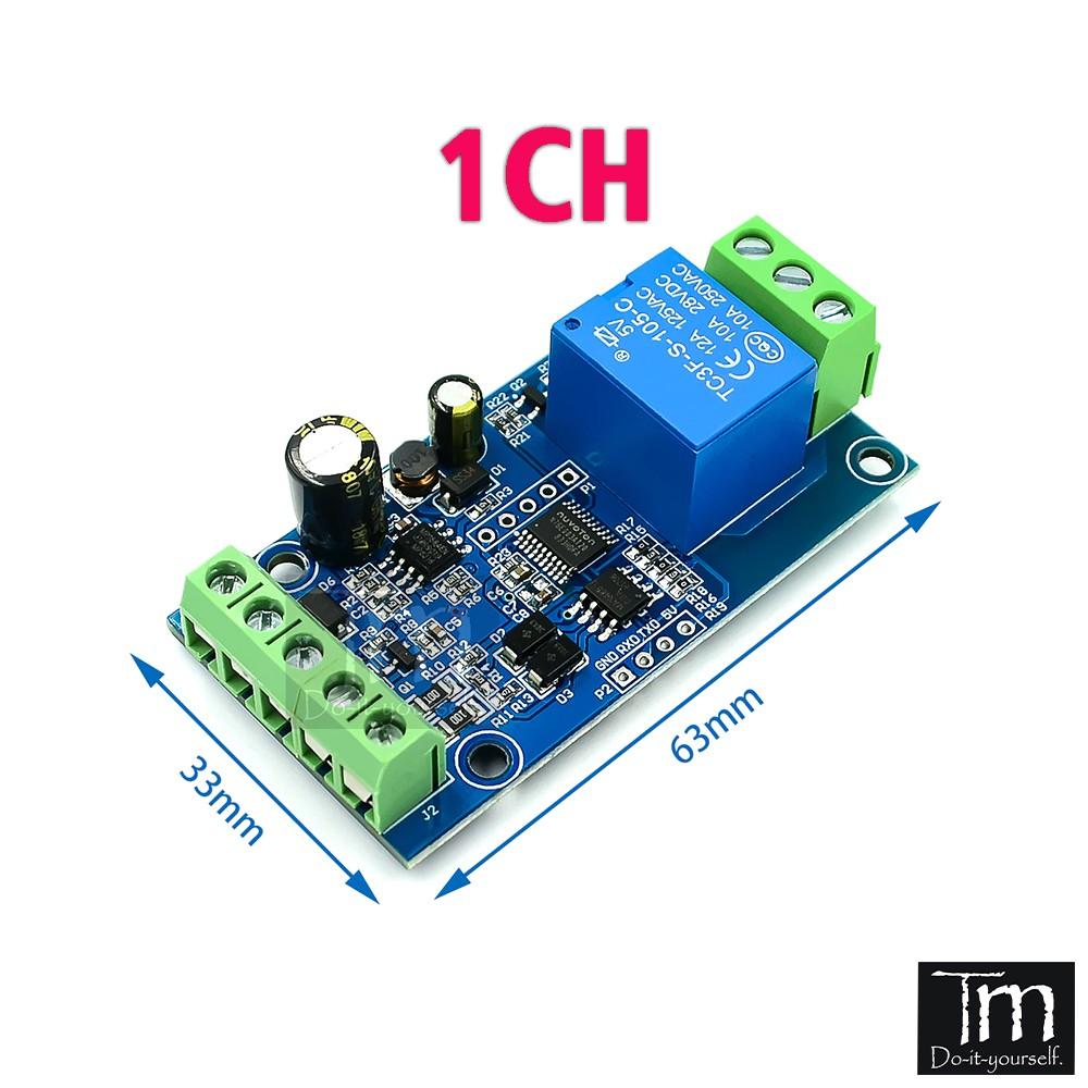 Module Relay Điều Khiển Qua RS485 (MODBUS RTU) 1/2 Kênh