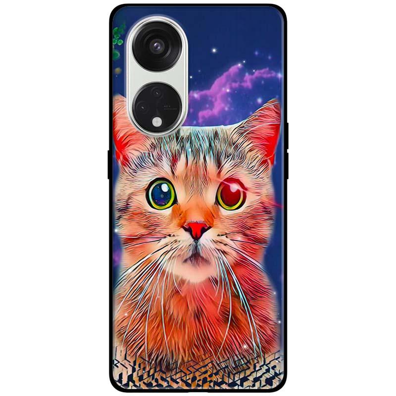 Ốp lưng dành cho Oppo Reno 8T 4G - Reno 8T 5G - Reno 10 5G - Reno 10 Pro 5G - Mèo Nhiều Màu - Hàng Chính Hãng