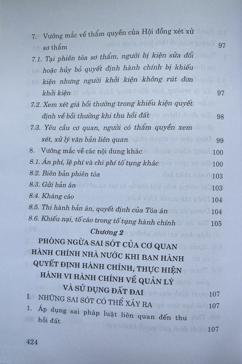 Giải quyết tranh chấp hành chính trong lĩnh vực quản lý đất đai - Phát hiện vi phạm và xử lý vướng mắc (Sách chuyên khảo)