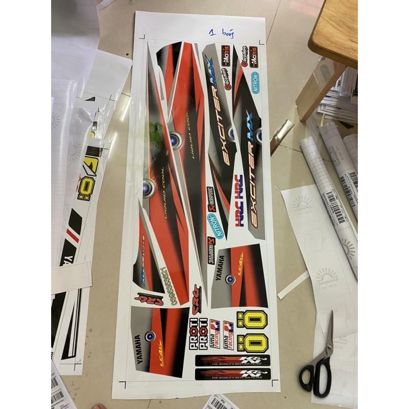 Tem rời dành cho xe Exciter 2019 Cam đen