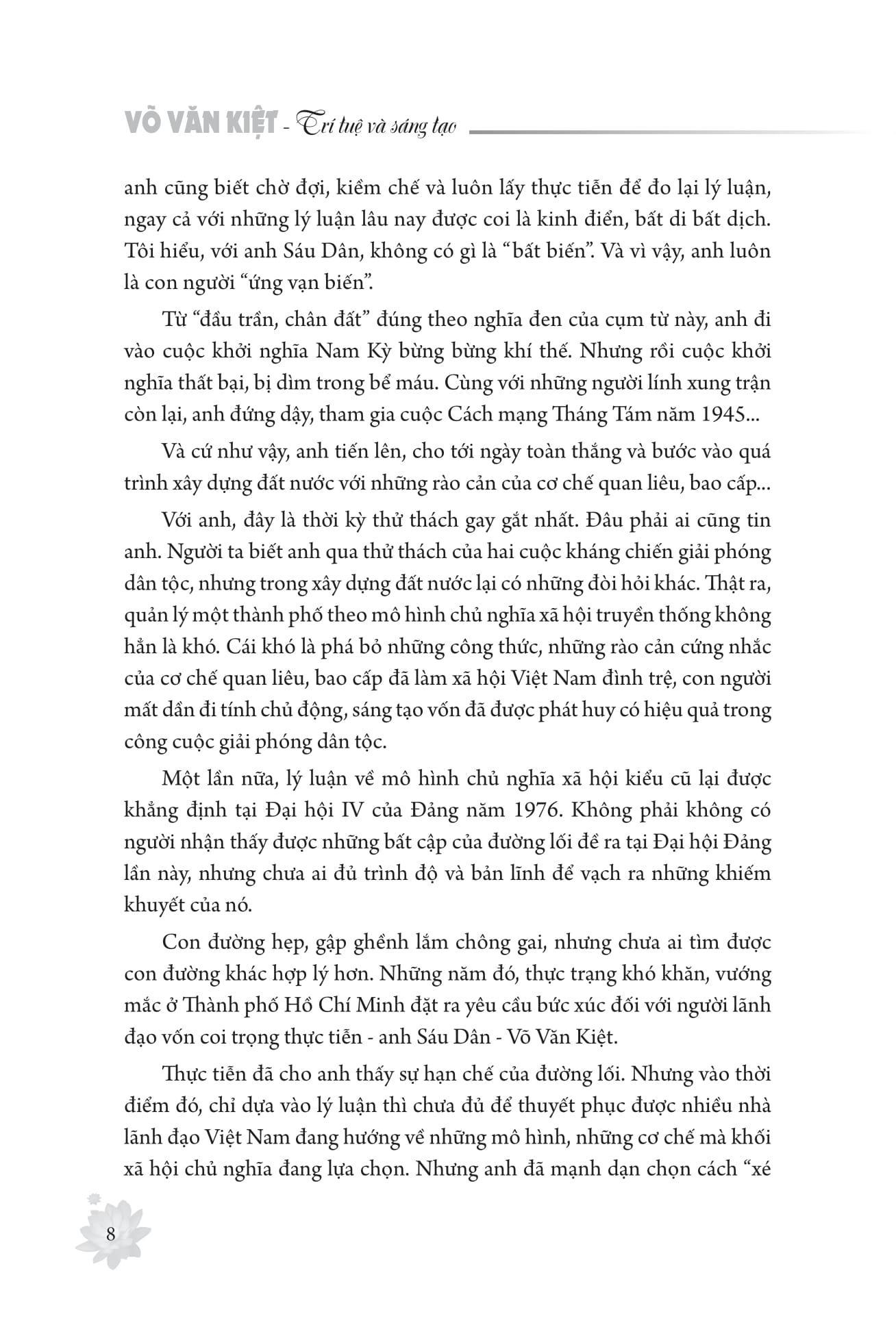 Sách - Võ Văn Kiệt - Trí Tuệ Và Sáng Tạo