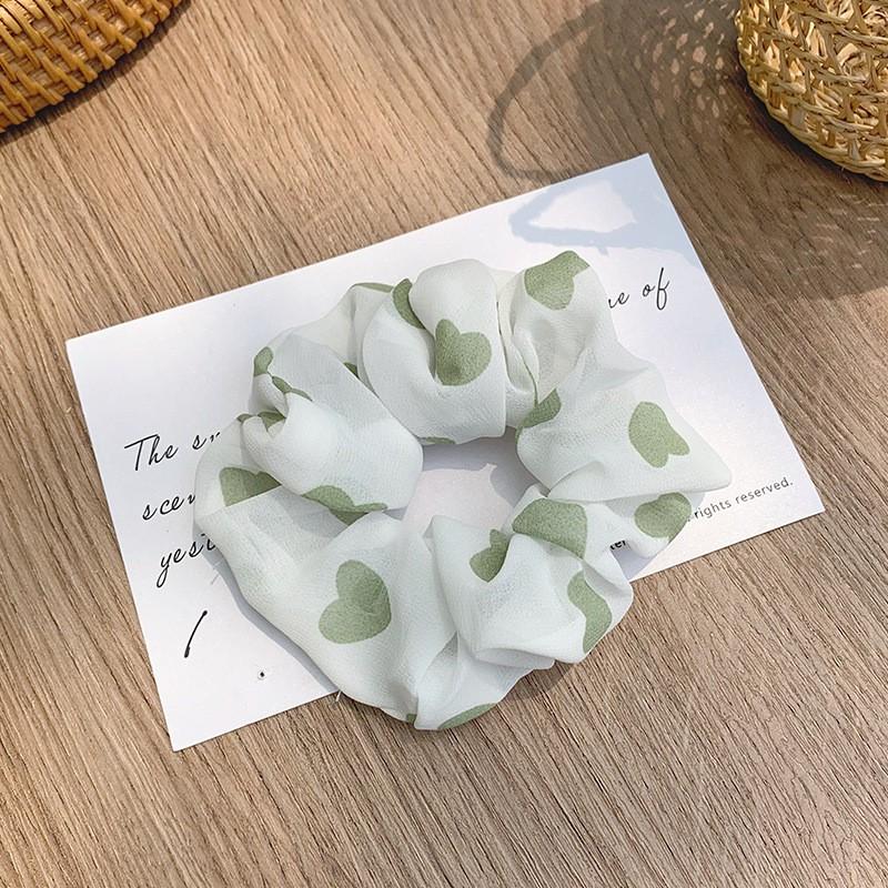 Dây buộc tóc Scrunchies trái tim EAFIT004