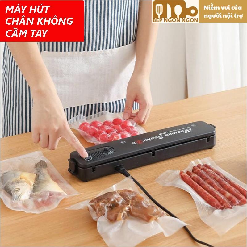 Máy hút chân không cầm tay Vacuum Sealer công suất lớn Máy hàn miệng túi mini Máy ép ch