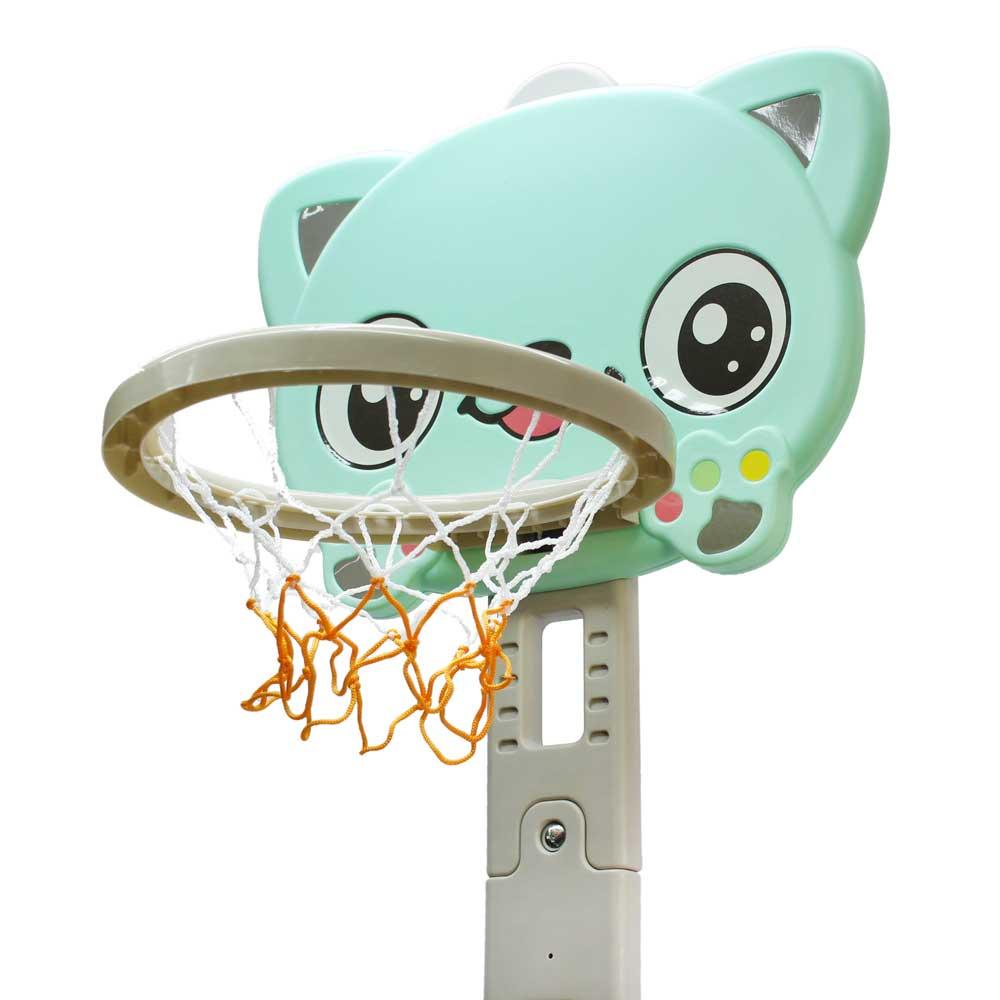 Đồ chơi bóng rổ 4 in 1 bảng bóng rổ, bóng đá, hockey, golf, ném vòng