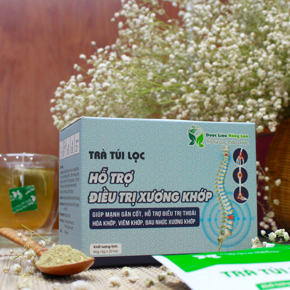 Trà Túi Lọc Hỗ trợ điều trị Xương Khớp 60g Dược Liệu Hồng Lan