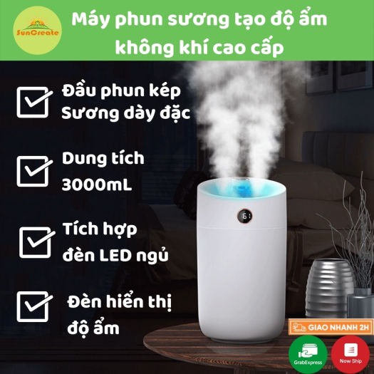 Máy Phun Sương Tạo Ẩm CAO CẤP