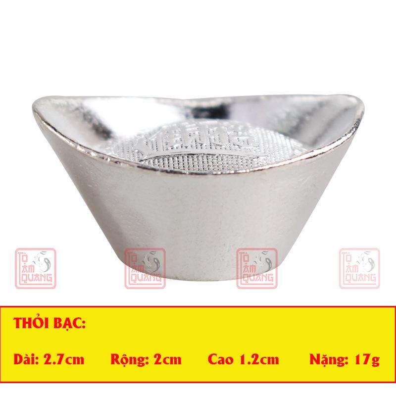 Thỏi vàng bạc Thần Tài đồng mạ vàng-bạc mang lại tài lộc may mắn giàu có - Nhiều kích cỡ đa năng tiện dụng -TÔ TÂM QUANG