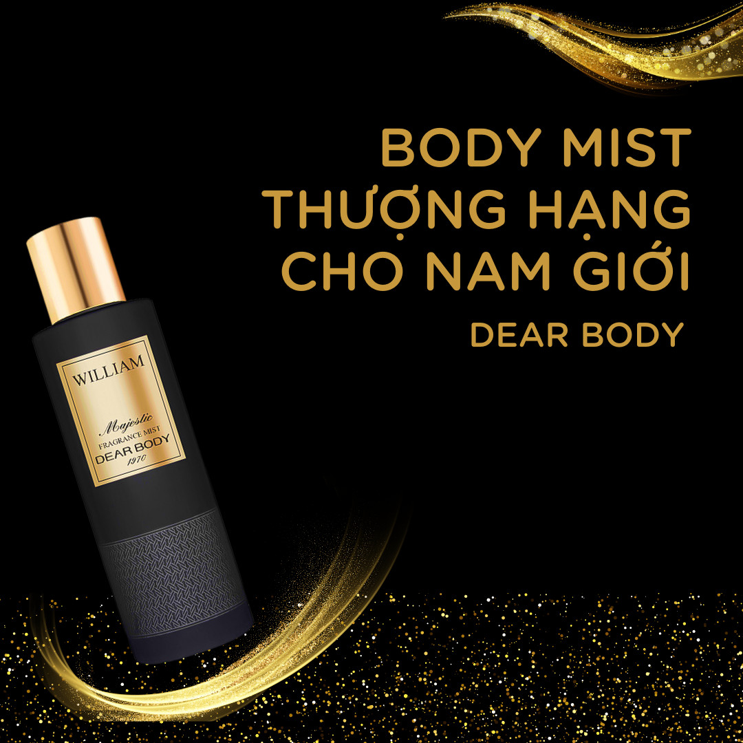 XỊT THƠM TOÀN THÂN DEAR BODY THƯỢNG HẠNG - MAJESTIC FRAGRANCE MIST 270ml - MÙI HƯƠNG THƠM MÁT - BỀN MÙI - TỎA HƯƠNG CẢ NGÀY DÀI