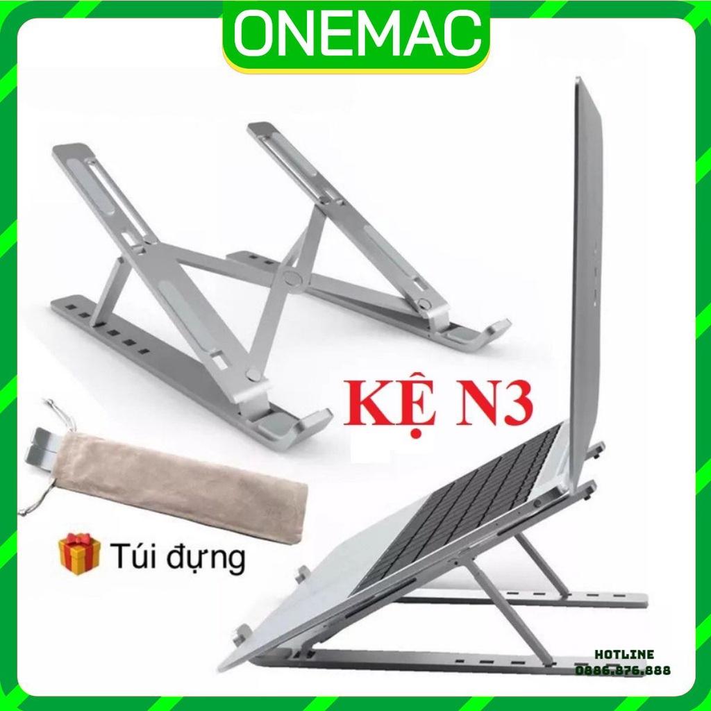 Kệ Giá Đỡ Laptop Macbook Stand Mã N3 Bằng Nhôm Tản Nhiệt Có Túi Vải Bảo Vệ Chống Trầy